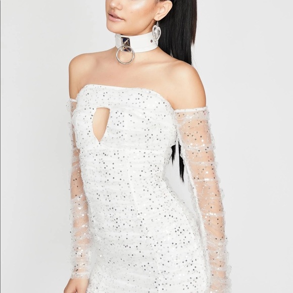 white sequin dress from dolls kill - Picture 2 of 3